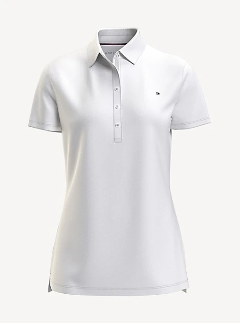 商品[国内直发] Tommy Hilfiger|TOMMY HILFIGER 女士POLO衫 76J2061-110,价格¥395,第1张图片