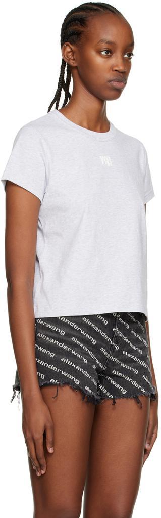 商品Alexander Wang|Gray Puff Shrunken T-Shirt,价格¥552,第4张图片详细描述