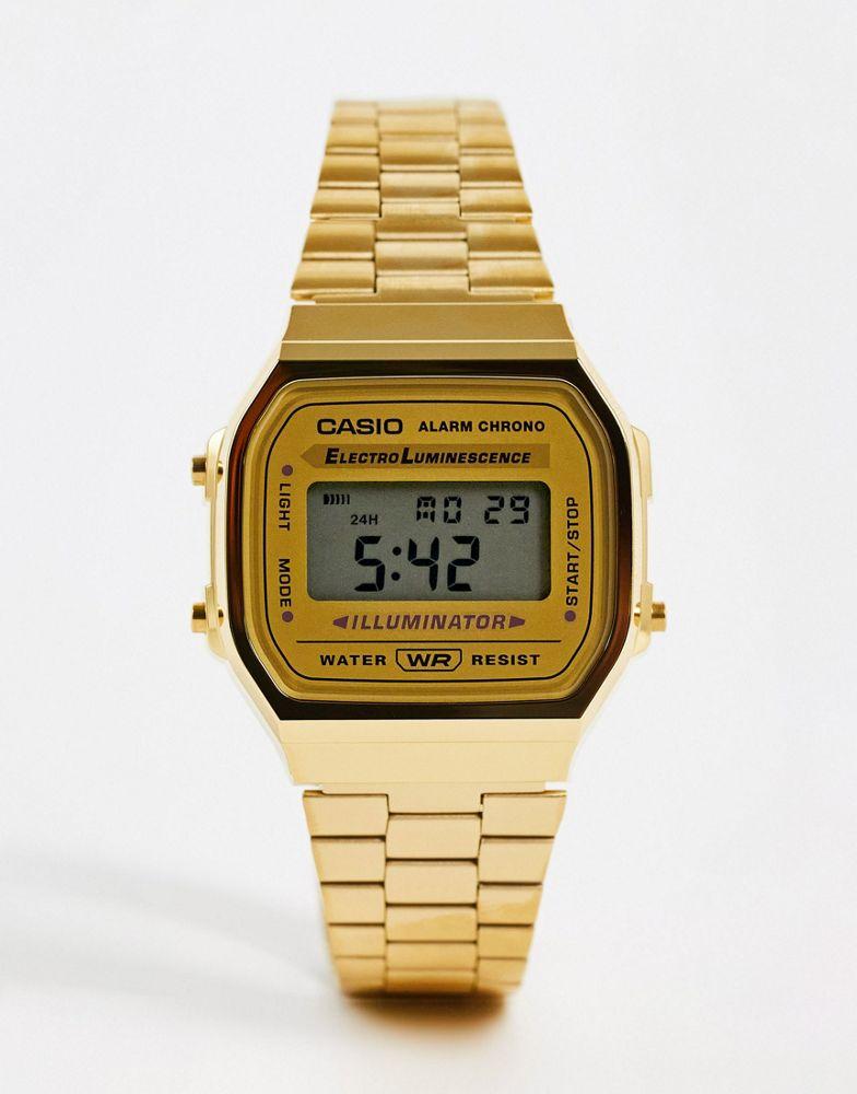 Casio A168WG-9EF gold plated digital watch商品第1张图片规格展示