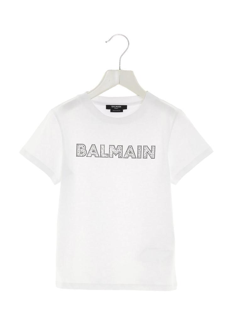 Balmain Sequin Logo T-shirt商品第1张图片规格展示
