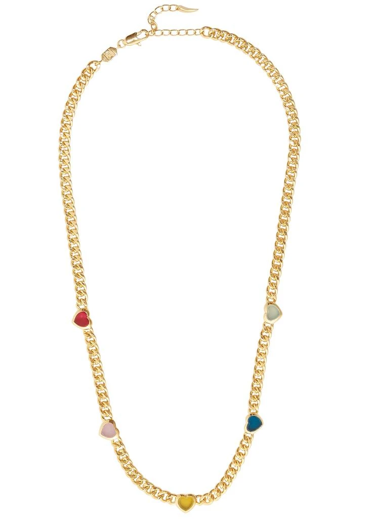 商品Missoma|Jelly Heart 18kt gold-plated chain necklace,价格¥1850,第1张图片