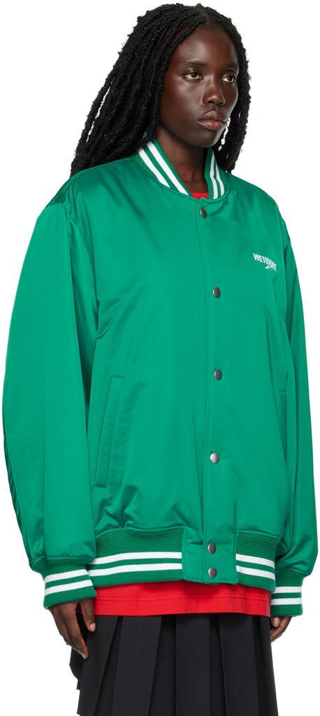 商品We11done|绿色 Oversized 棒球夹克,价格¥10086,第4张图片详细描述