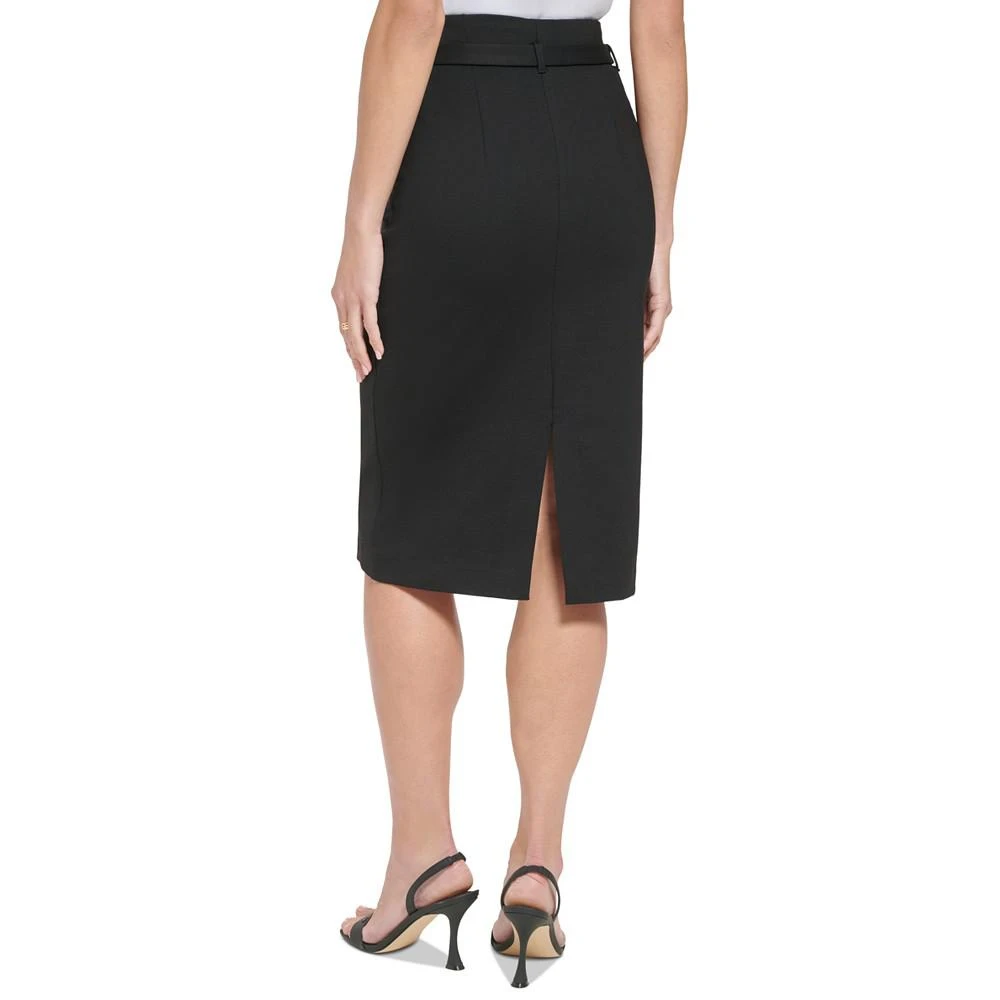 商品Calvin Klein|Women's Belted Ponte Pencil Skirt,价格¥405,第2张图片详细描述