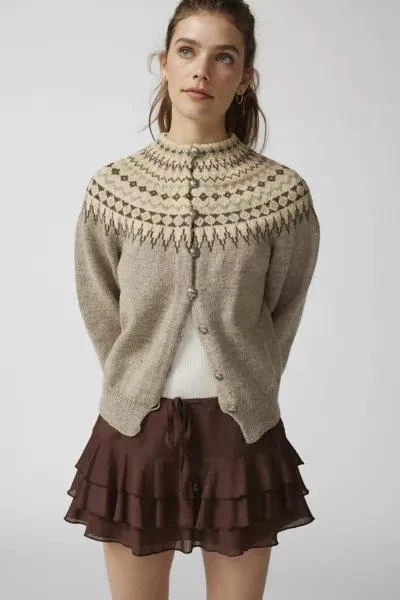 商品Urban Outfitters|UO Kara Ruffle Micro Mini Skirt,价格¥376,第3张图片详细描述