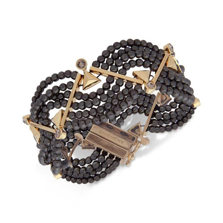 商品Givenchy|Gold-Tone Black Imitation Pearl Flex Bracelet,价格¥284,第1张图片