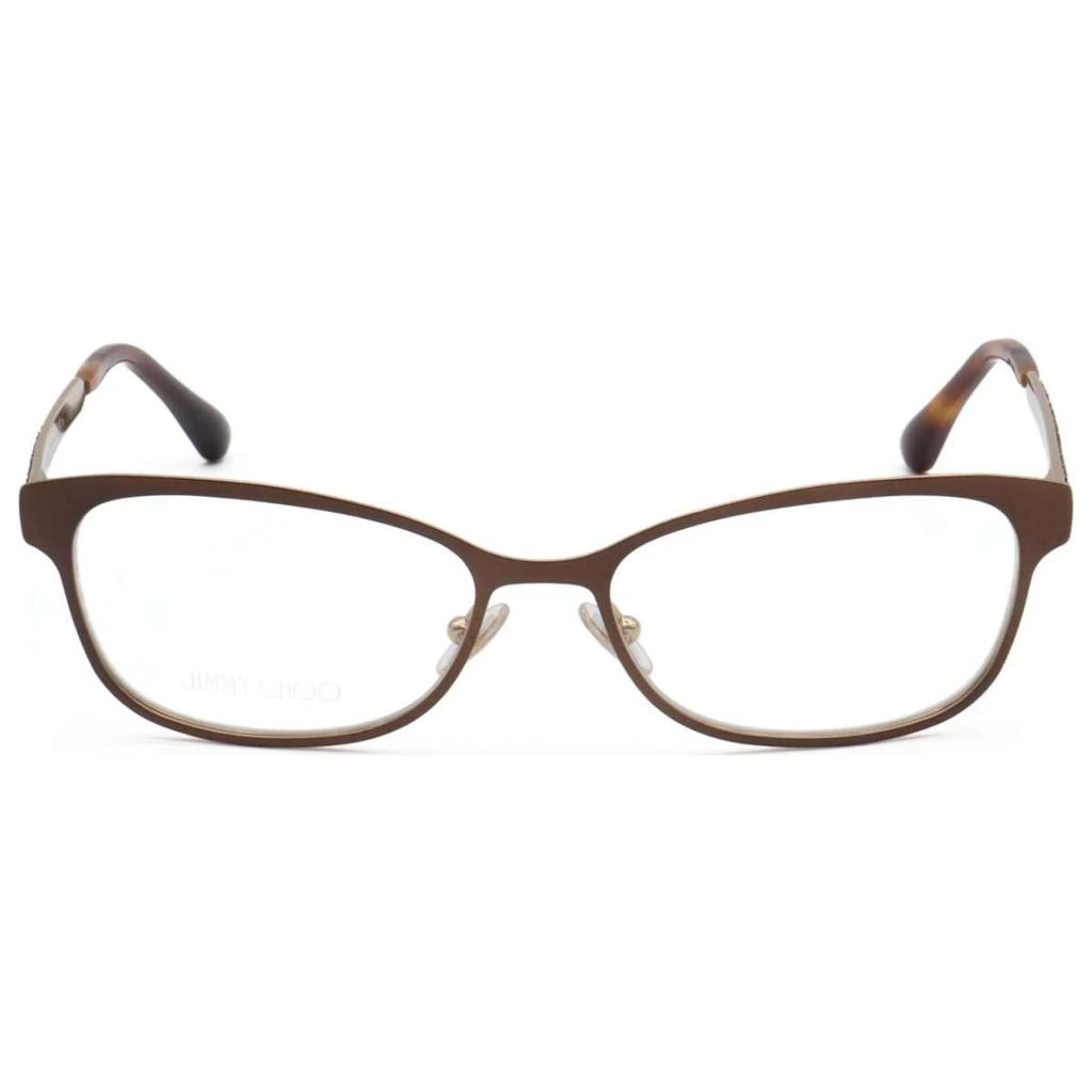 商品Jimmy Choo|Jimmy Choo Women's Brown Rectangular Opticals,价格¥596,第3张图片详细描述