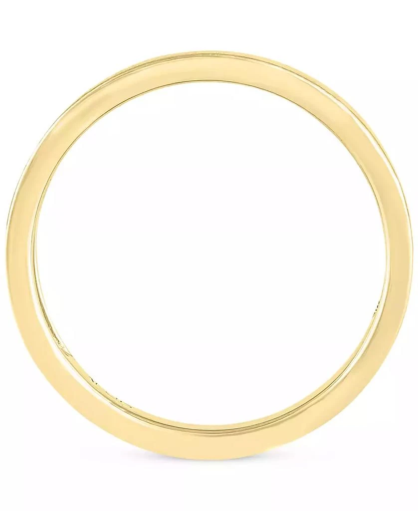 商品Macy's|Brush Finish Textured Wedding Band in 14k Gold,价格¥4785,第4张图片详细描述