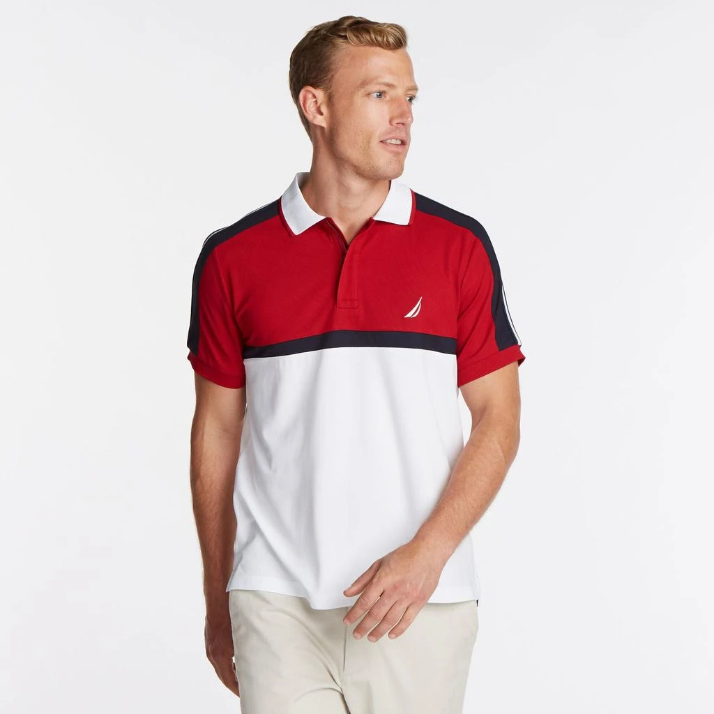 商品Nautica|Nautica Mens Big & Tall Colorblock Navtech Polo,价格¥380,第2张图片详细描述