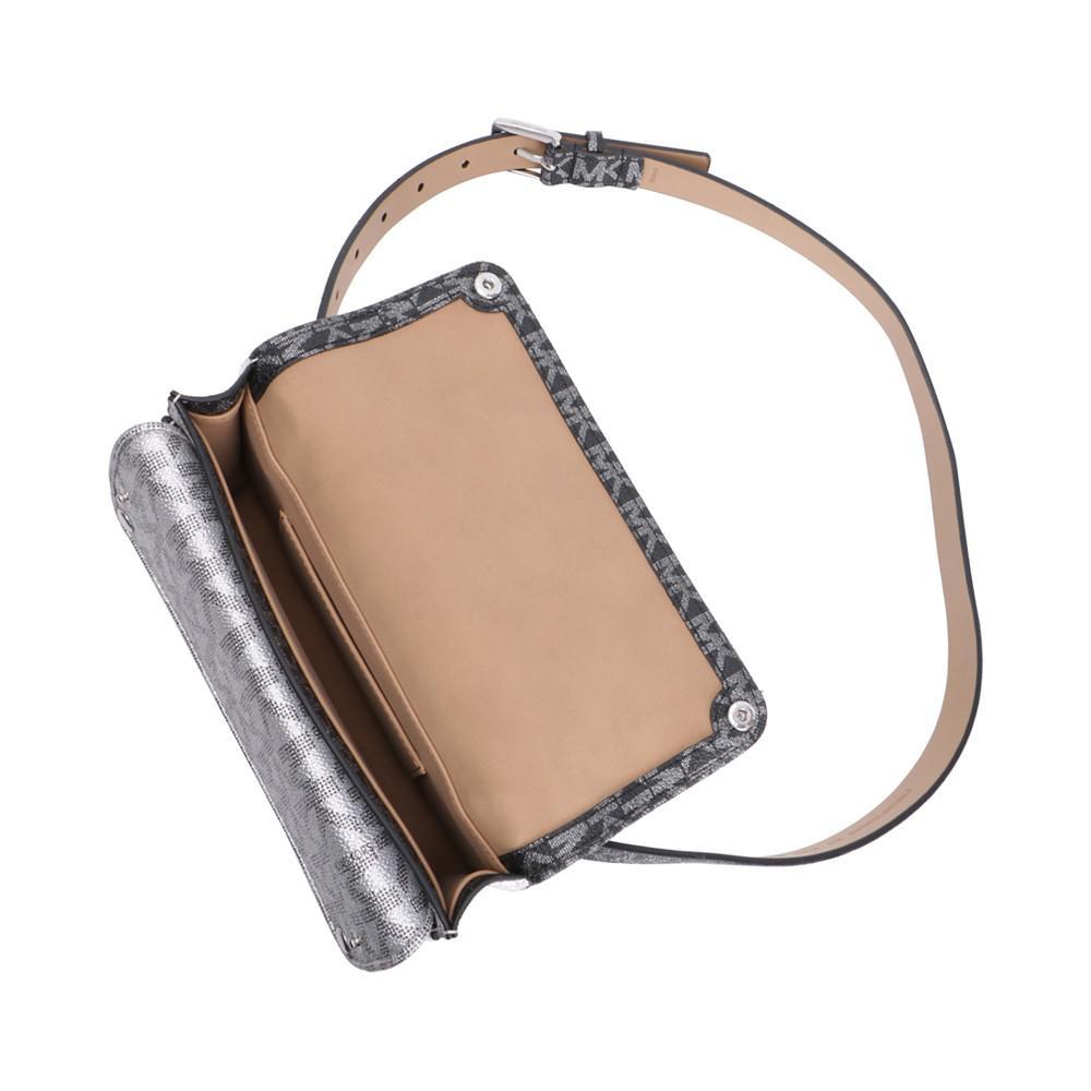 商品Michael Kors|Signature Metallic Leather Belt Bag,价格¥728,第4张图片详细描述