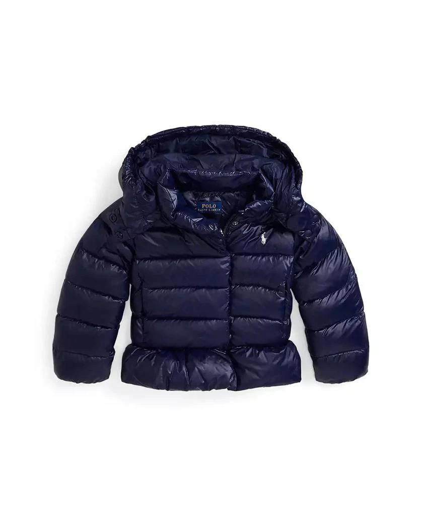 商品Ralph Lauren|Toddler And Little Girls Down Hooded Peplum Jacket,价格¥1020,第2张图片详细描述