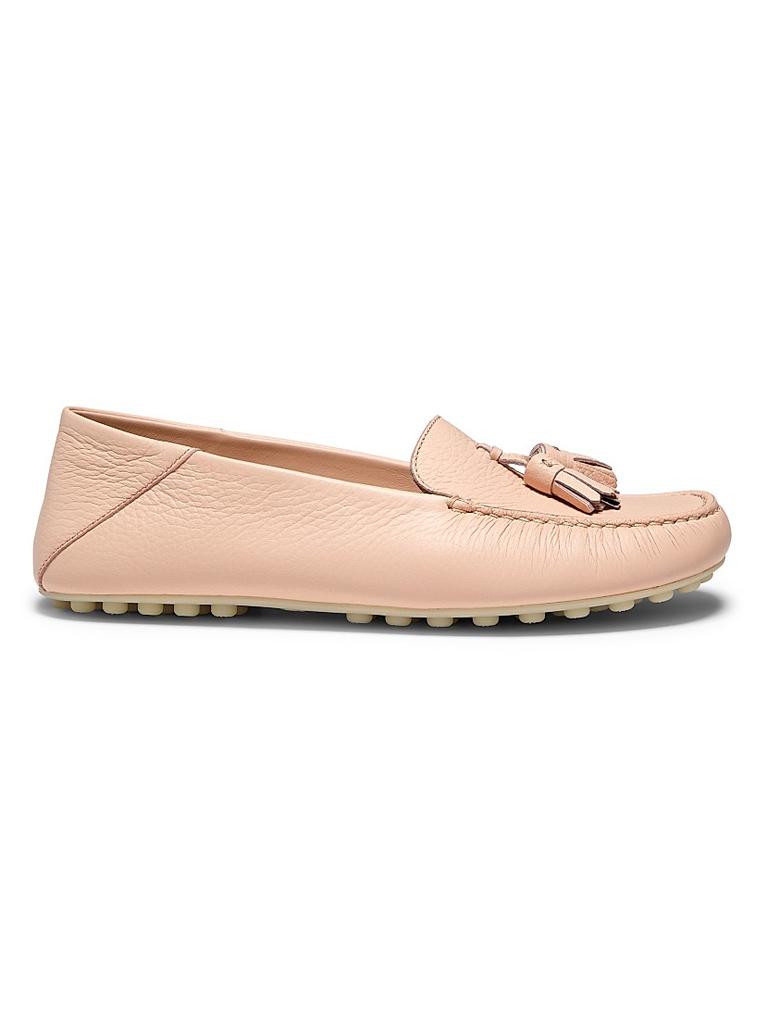 Loro Piana Dot Sole Leather Moccasin Loafers - Shoes - Free