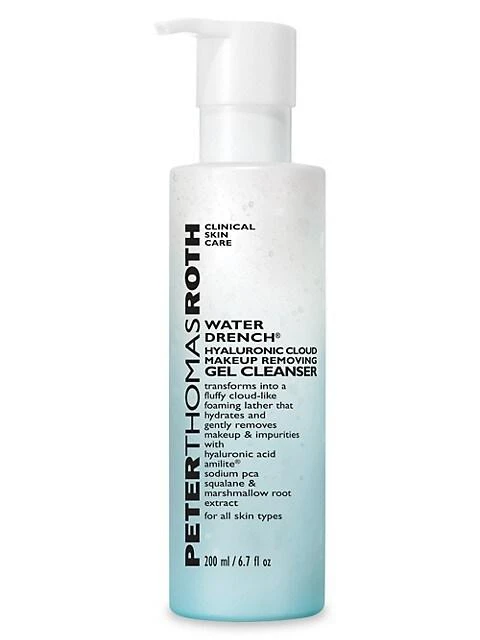 商品Peter Thomas Roth|Water Drench® Hyaluronic Cloud Makeup Removing Gel Cleanser,价格¥241,第1张图片