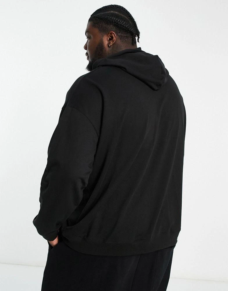 商品Calvin Klein|Calvin Klein Plus co-ord lounge hoodie in black,价格¥397,第2张图片详细描述
