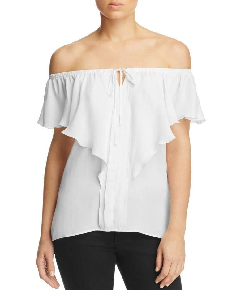 商品Kobi Halperin|Venetta Off-the-Shoulder Silk Blouse,价格¥934,第1张图片