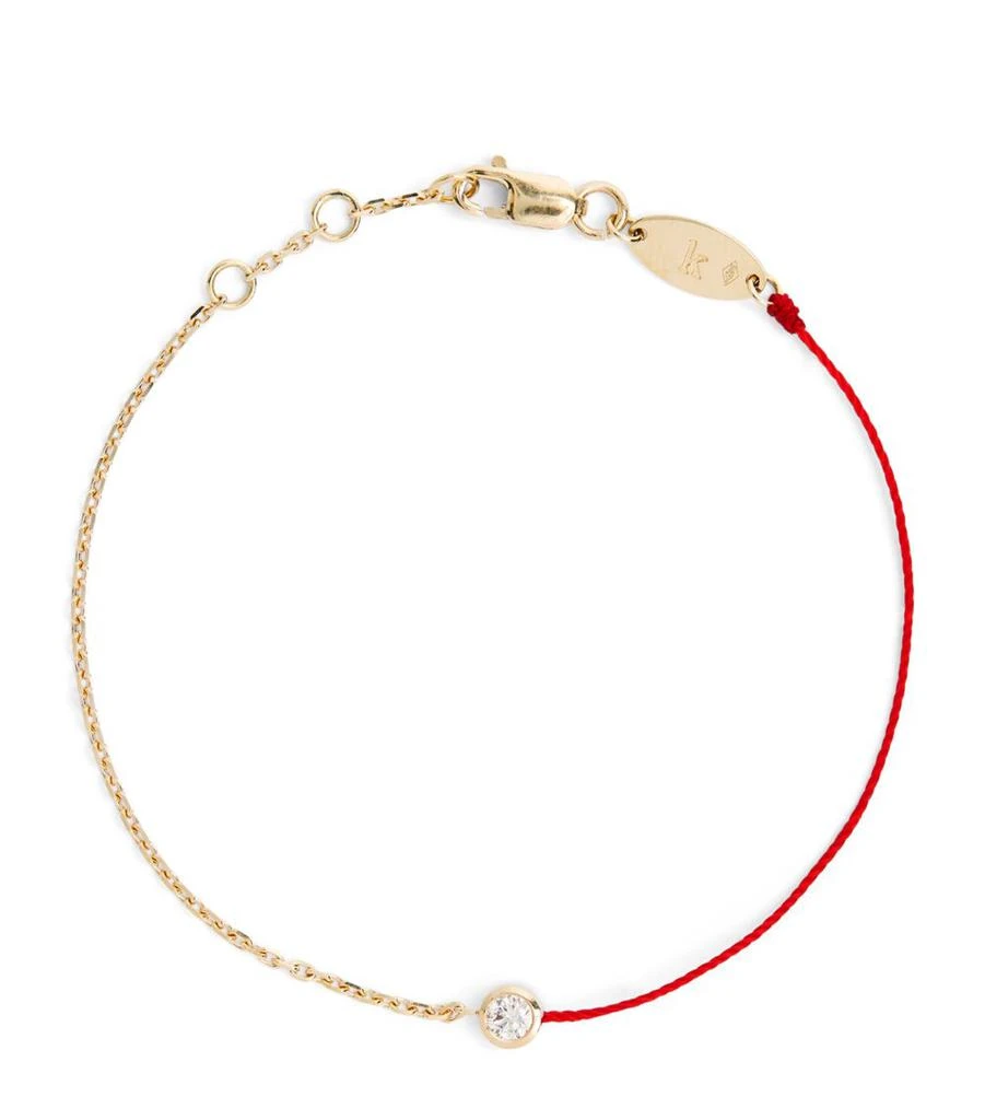 商品Redline|Yellow Gold and Diamond Pure Half-Chain Bracelet,价格¥6351,第1张图片