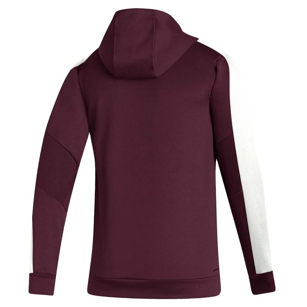 商品Adidas|Men's Maroon Texas A M Aggies 2021 Sideline Aeroready Full-Zip Hoodie,价格¥622,第3张图片详细描述