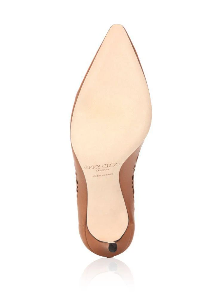 商品Jimmy Choo|Romy 85 Laser-Cut Leather Point Toe Pumps,价格¥4012,第4张图片详细描述