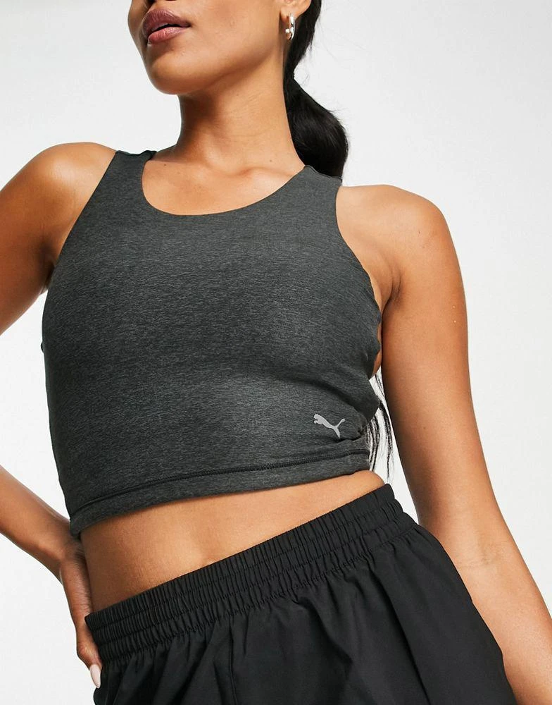 商品Puma|Puma Studio Luxe Yogini crop top in dark grey heather,价格¥148,第4张图片详细描述