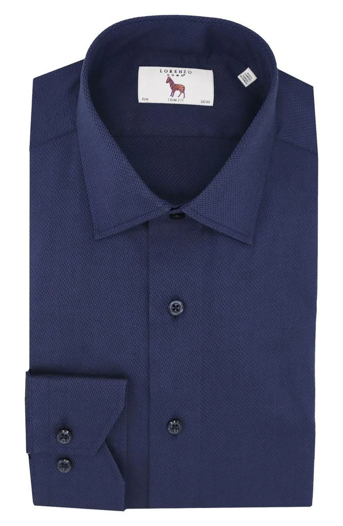 商品Lorenzo Uomo|Trim Fit Textured Stretch Dress Shirt,价格¥378,第1张图片