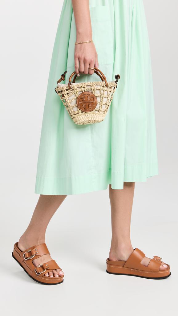 商品Tory Burch|Tory Burch Ella Open Weave Mini Basket Tote,价格¥2957,第5张图片详细描述