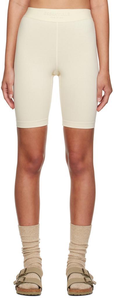 商品Essentials|Off-White Cotton Shorts,价格¥473,第1张图片
