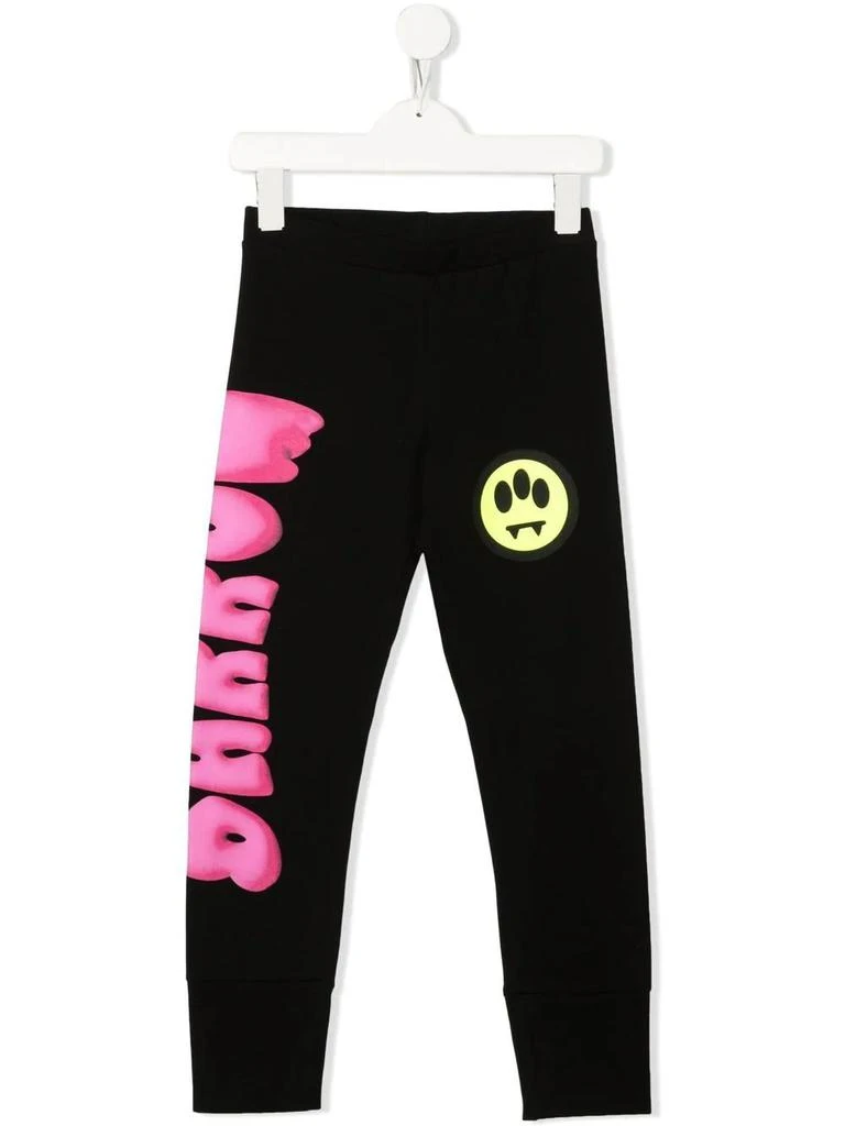 商品BARROW|Barrow Black Kids Leggings With Logo And Lettering,价格¥685,第1张图片