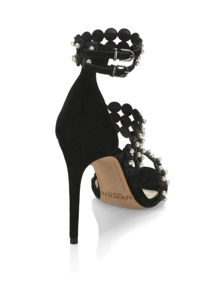 商品Alexandre Birman|Pearl Triple-Strap Suede Sandals,价格¥2085,第2张图片详细描述