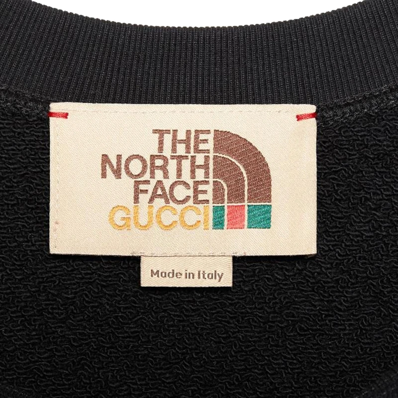 【现货】古驰 North Face联名款男女通用黑色纯棉猫咪卫衣617964XJDTE1082 商品