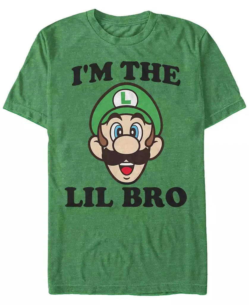 商品Nintendo|Nintendo Men's Super Mario Lil Bro Short Sleeve T-Shirt,价格¥189,第1张图片