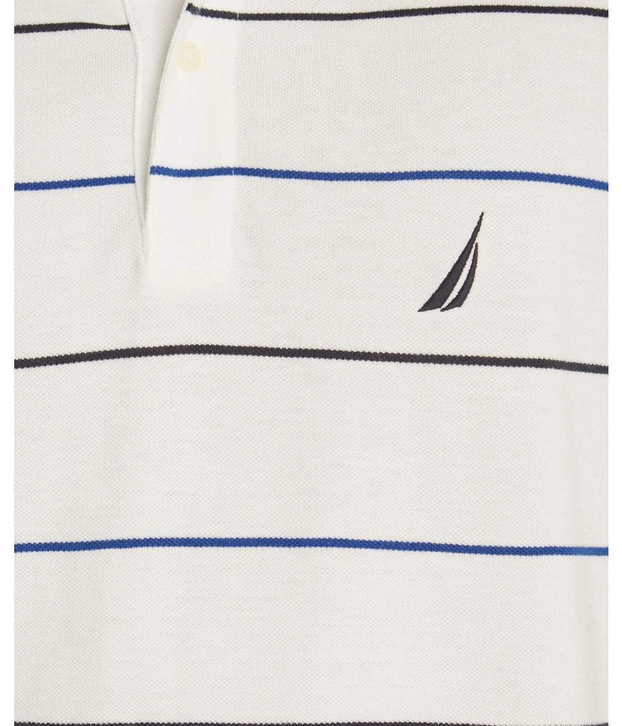 商品Nautica|Men's Classic Fit Short Sleeve 100% Cotton Pique Stripe Polo Shirt,价格¥199,第3张图片详细描述
