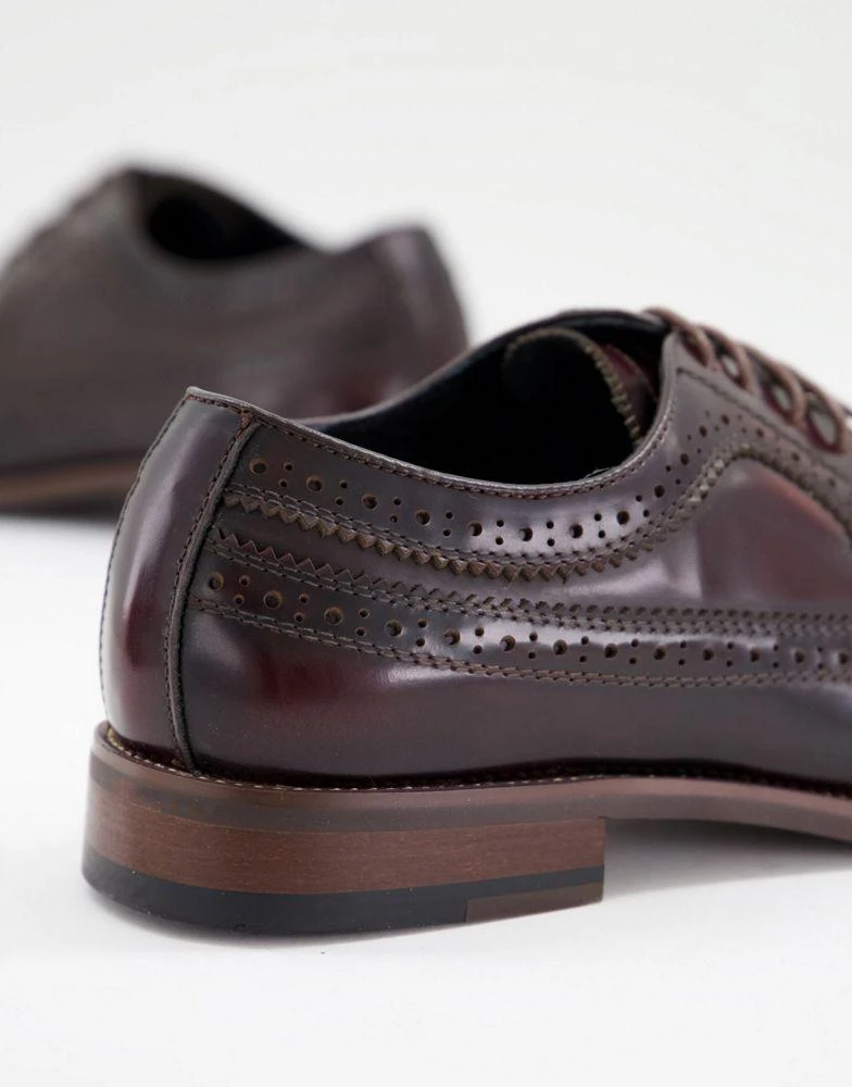 商品Gianni Feraud|Gianni Feraud patent brogue in burnt red,价格¥419,第4张图片详细描述