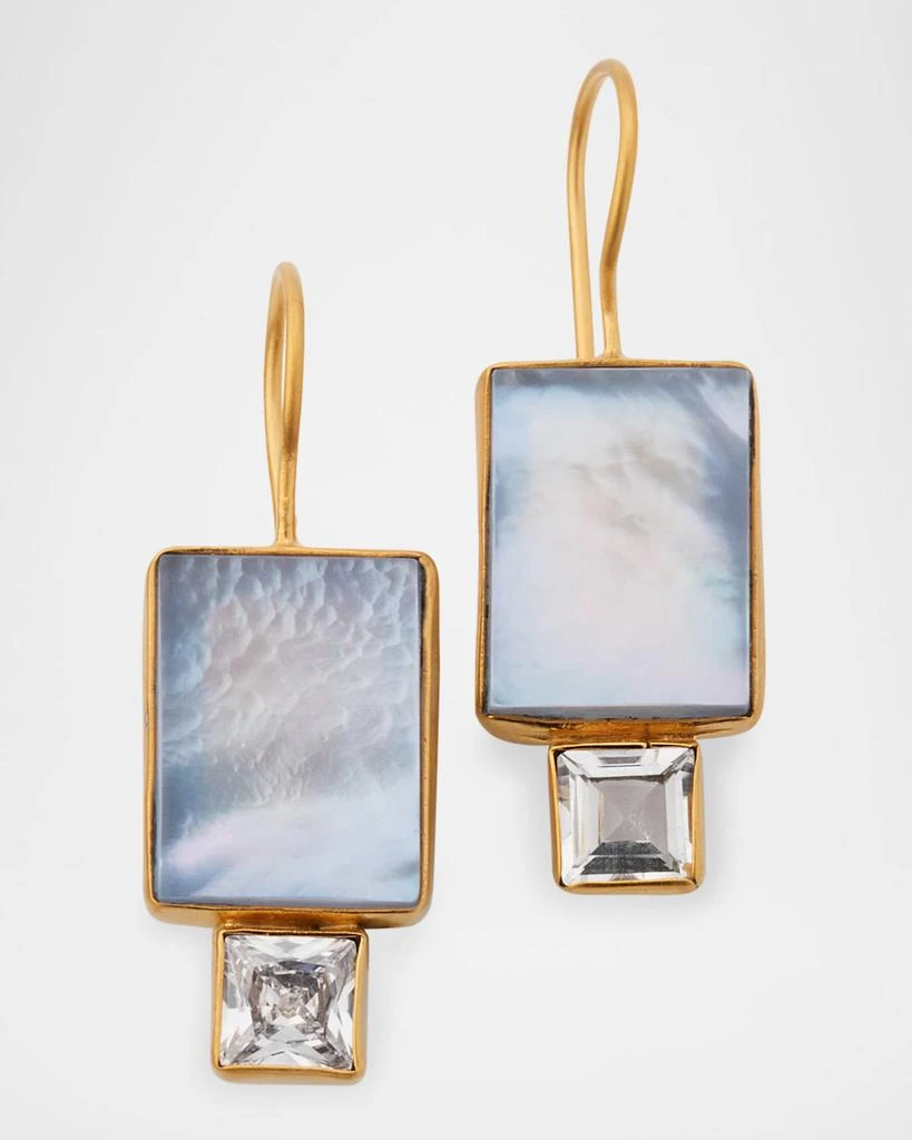 商品Dina Mackney|Chalcedony Triplet Topaz Earrings,价格¥1539,第1张图片