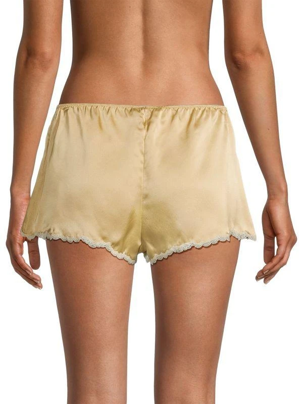 商品Josie|Lolita Standard-Fit Lace-Trim Silk Shorts,价格¥741,第2张图片详细描述