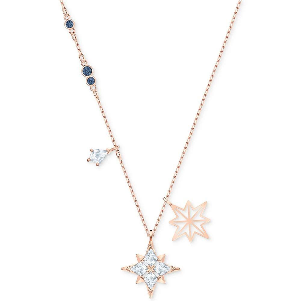 商品Swarovski|Rose Gold-Tone Crystal Star Pendant Necklace, 14-7/8" + 2" extender,价格¥737,第1张图片