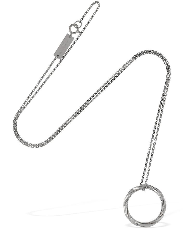商品MAISON MARGIELA|Timeless Chain Ring Charm Necklace,价格¥3041,第1张图片