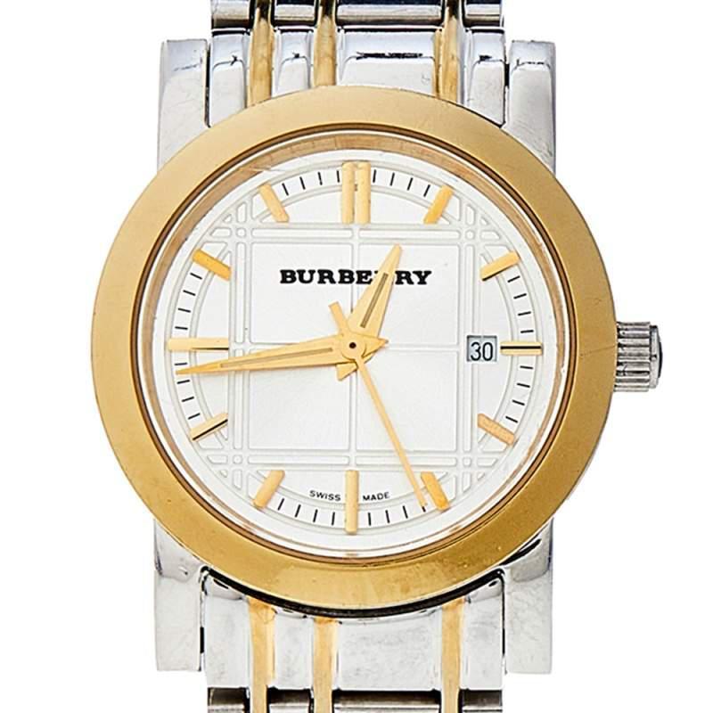 商品[二手商品] Burberry|Burberry Silver Two Tone Stainless Steel Heritage BU1359 Women's Wristwatch 28 mm,价格¥1955,第5张图片详细描述