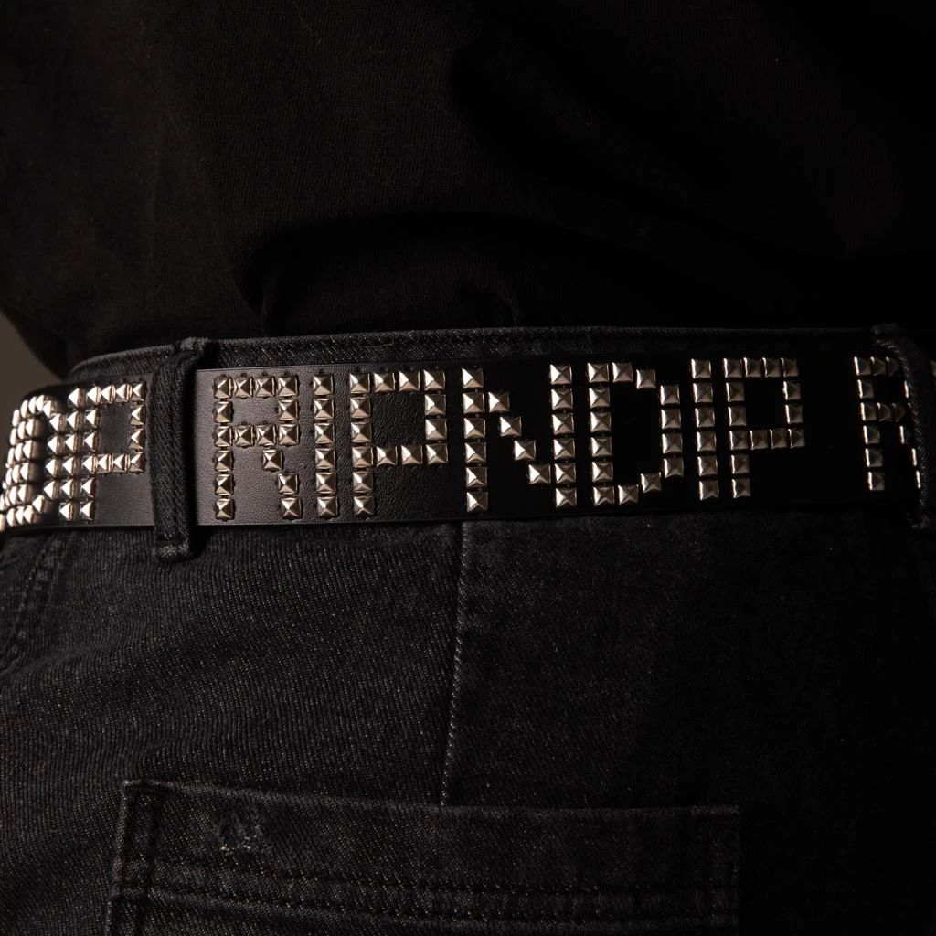 商品RIPNDIP|Rockstar Leather Belt (Black),价格¥186,第2张图片详细描述