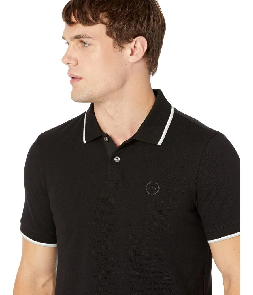 商品Armani Exchange|Slim Fit Pique Logo Polo,价格¥265-¥442,第3张图片详细描述