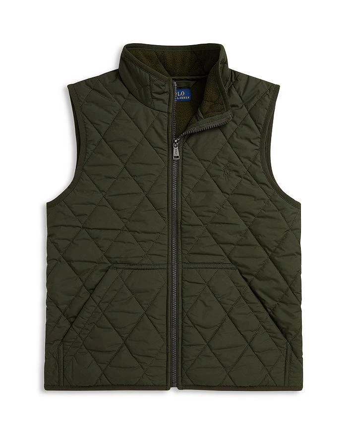 商品Ralph Lauren|Boys' Fleece Lined Quilted Vest - Big Kid, Little Kid,价格¥722,第1张图片