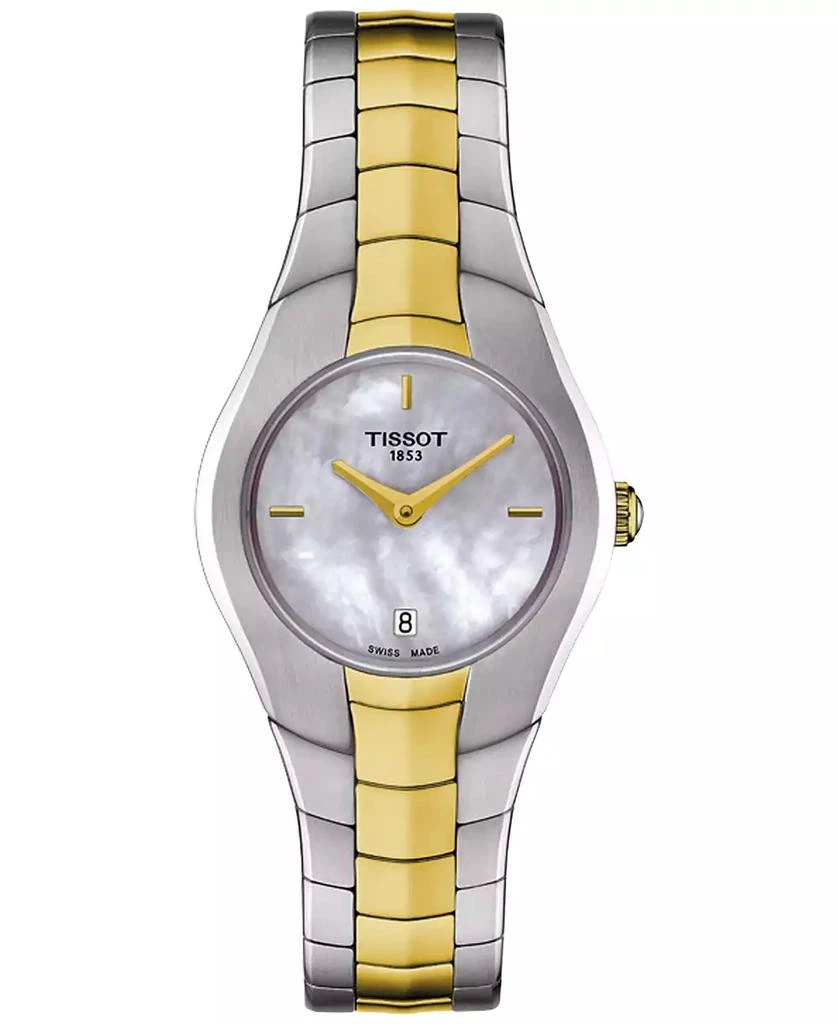 商品Tissot|Women's Swiss T-Round Two-Tone Stainless Steel Bracelet Watch 26mm T0960092211100,价格¥3703,第1张图片