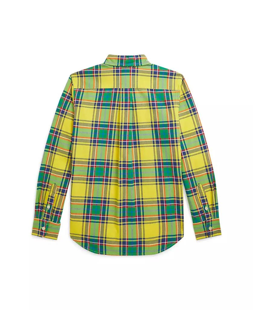 商品Ralph Lauren|Big Boys Plaid Cotton Oxford Shirt,价格¥311,第2张图片详细描述