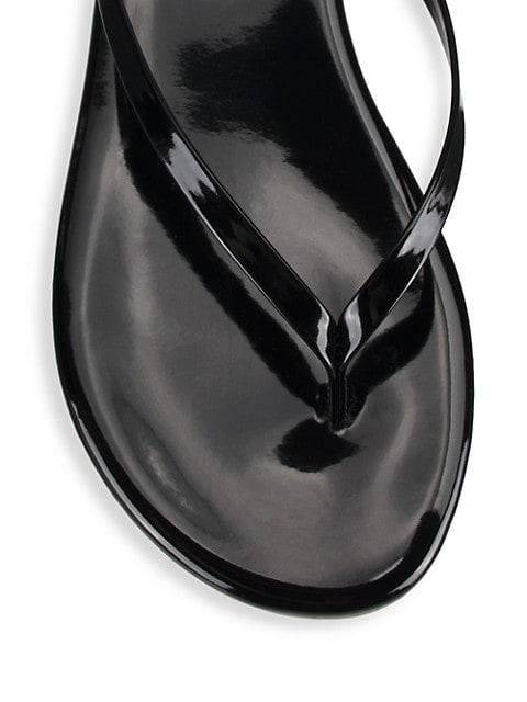 Glosses Patent Leather Flip Flops商品第4张图片规格展示