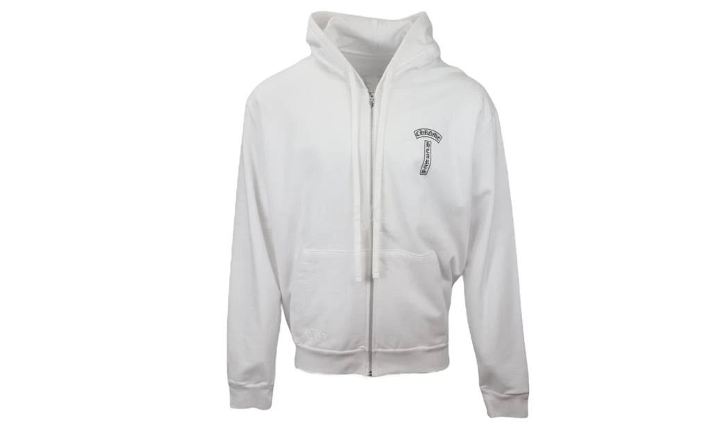 商品Chrome Hearts|Chrome Hearts Fuck You White Zip-Up Hoodie,价格¥5675,第1张图片