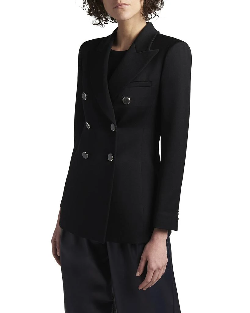 商品Giorgio Armani|Lana Double-Breasted Fluid Wool Jacket,价格¥23139,第2张图片详细描述