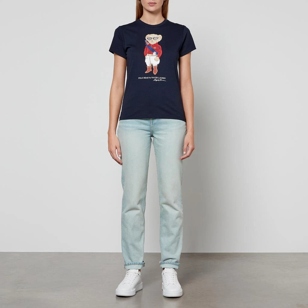 商品Ralph Lauren|Polo Ralph Lauren Embellished Bear Cotton-Jersey T-Shirt,价格¥846,第3张图片详细描述
