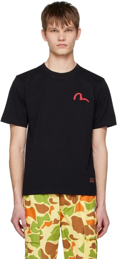 商品Evisu|Black Printed T-Shirt,价格¥501,第1张图片