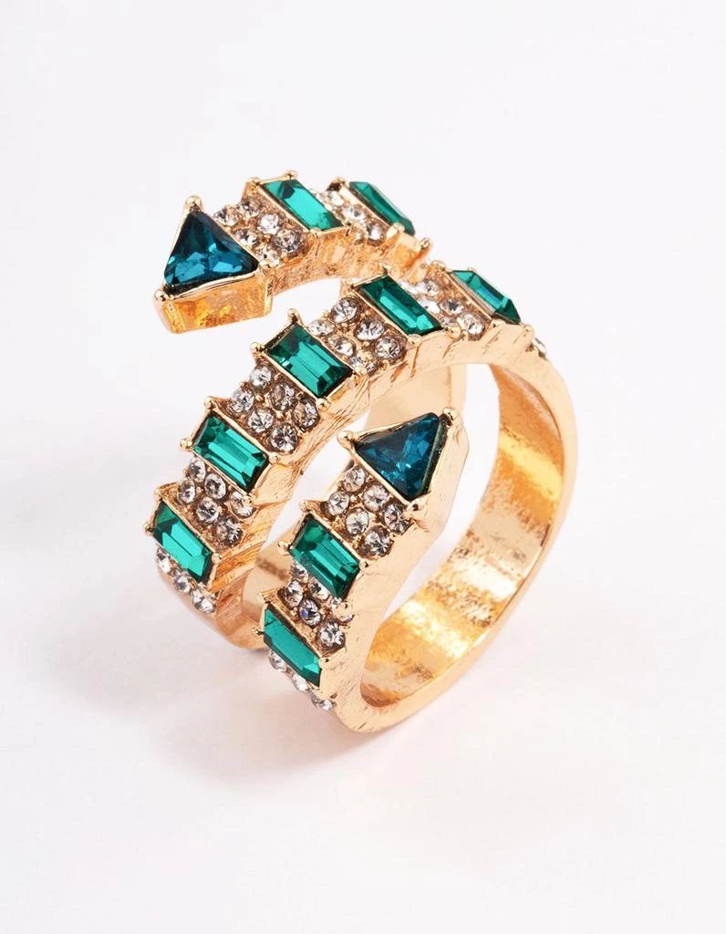 商品Lovisa|Gold Emerald Wrap Ring,价格¥122,第2张图片详细描述