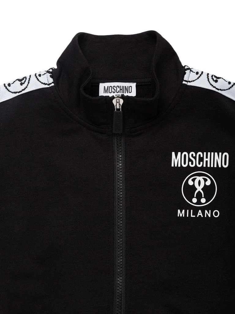 商品Moschino|Cotton Sweatshirt W/ Logo Bands,价格¥1251,第1张图片