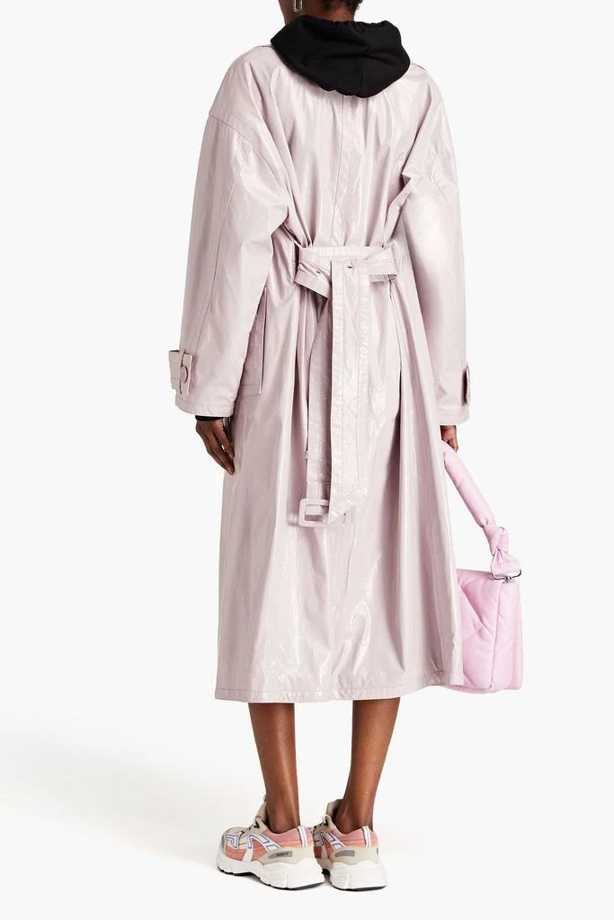 商品STAND STUDIO|Katharina faux patent-leather trench coat,价格¥1677,第3张图片详细描述