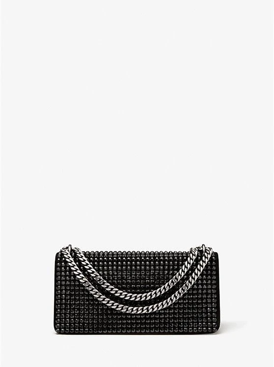 商品Michael Kors|Christie Mini Crystal Embellished Suede Envelope Bag,价格¥11174,第1张图片